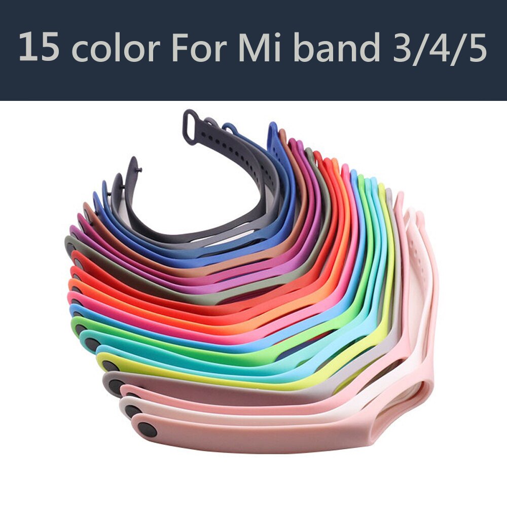 Strap for Mi Band 7 6 5 4 3 Bracelet Xiaomi Mi Band 5 4 Strap Silicone Sport Watchband for Wristband 7 6 3 Replacement Wristband