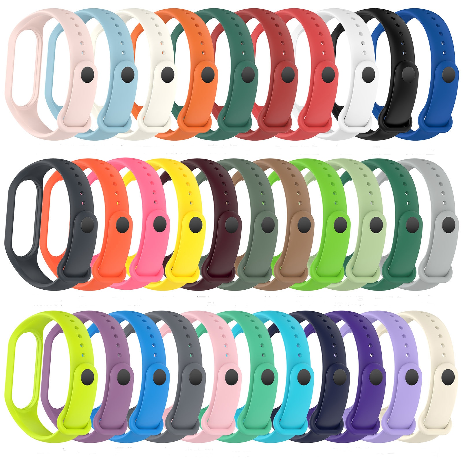 Strap for Mi Band 7 6 5 4 3 Bracelet Xiaomi Mi Band 5 4 Strap Silicone Sport Watchband for Wristband 7 6 3 Replacement Wristband