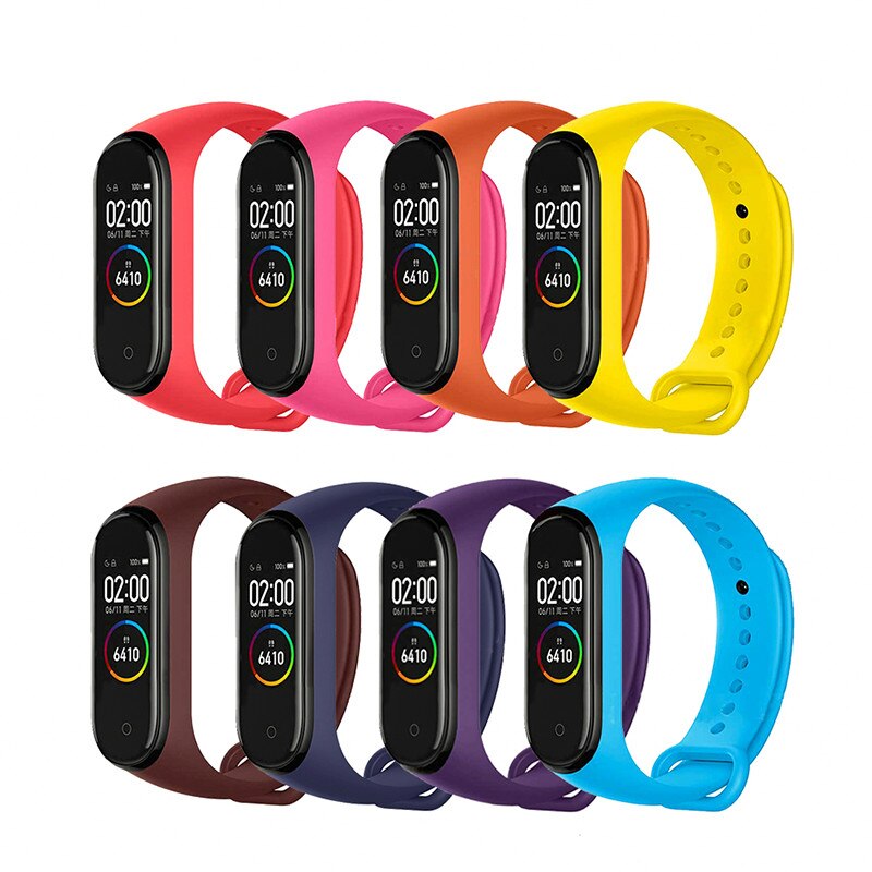 Strap for Mi Band 7 6 5 4 3 Bracelet Xiaomi Mi Band 5 4 Strap Silicone Sport Watchband for Wristband 7 6 3 Replacement Wristband