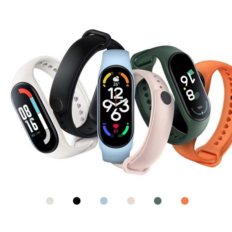 Strap for Mi Band 7 6 5 4 3 Bracelet Xiaomi Mi Band 5 4 Strap Silicone Sport Watchband for Wristband 7 6 3 Replacement Wristband