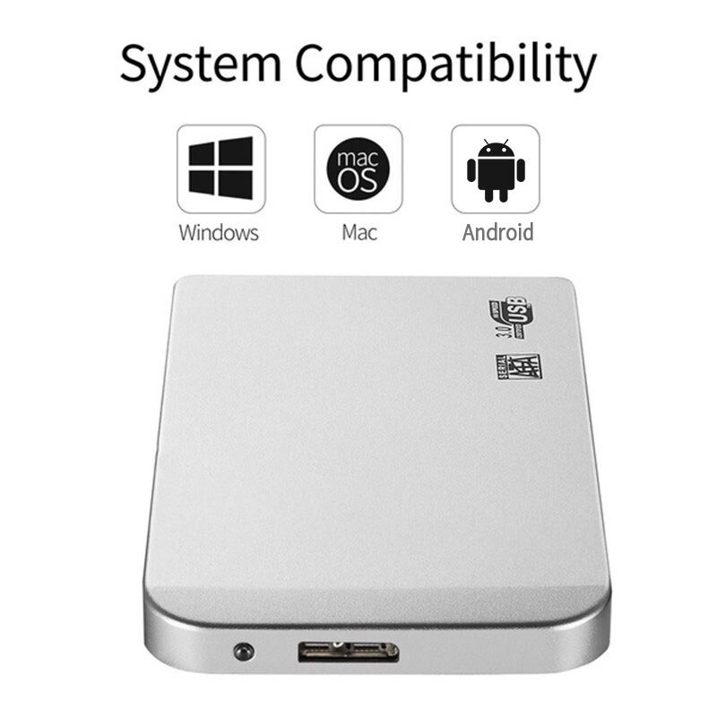 Brand New Portable SSD 1TB 2TB External Hard Drive Type-C USB 3.0 High-Speed External Storage Hard Disks For Laptops/Desktop/Mac