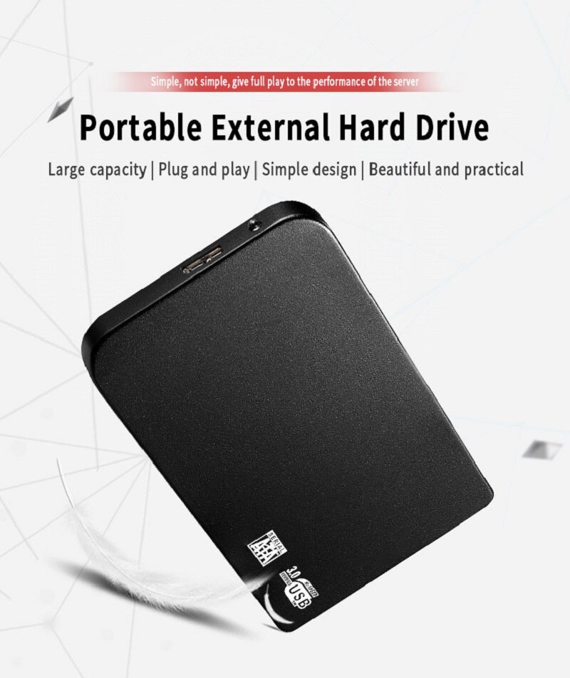 Brand New Portable SSD 1TB 2TB External Hard Drive Type-C USB 3.0 High-Speed External Storage Hard Disks For Laptops/Desktop/Mac