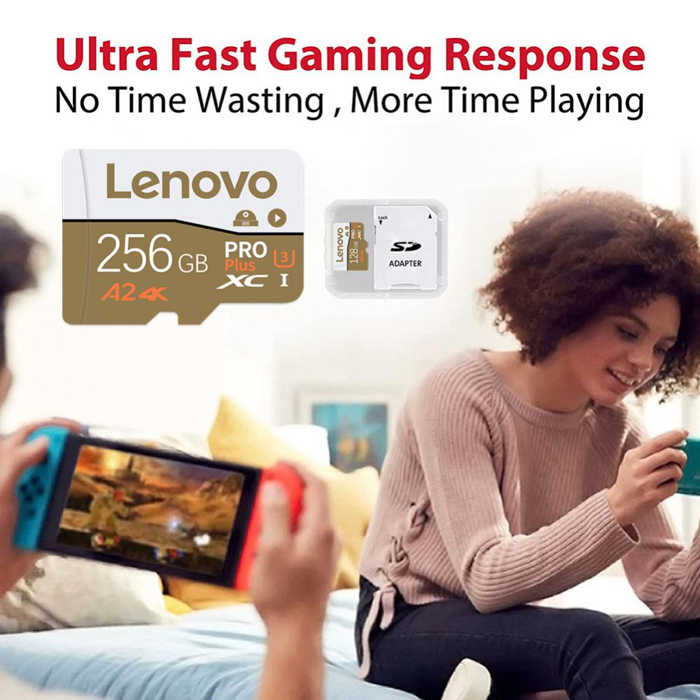 Lenovo U3 A1 V30 Class 10 Micro Card 128GB 64GB 256GB 512GB High Speed Memory Card SD TF Card With Adapter For Nintendo Switch