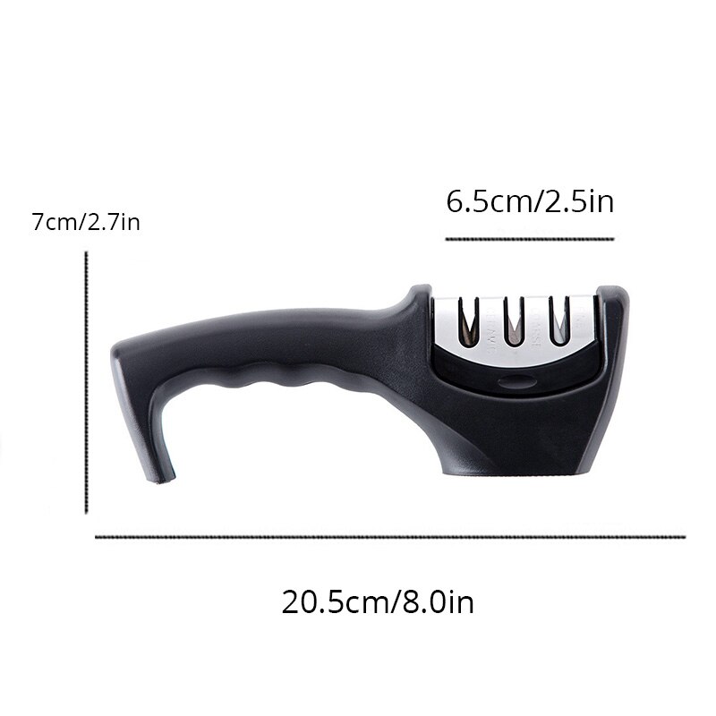 Knife Sharpener Handheld 3 Stages Type Quick Sharpening Tool